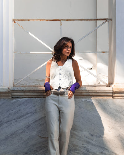 Cintura Victoria argento con ali dorate