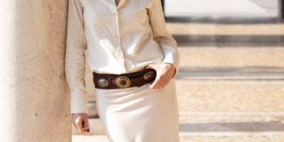 Calamidad Jane | Marrone Stem - Detalles del color de latón |