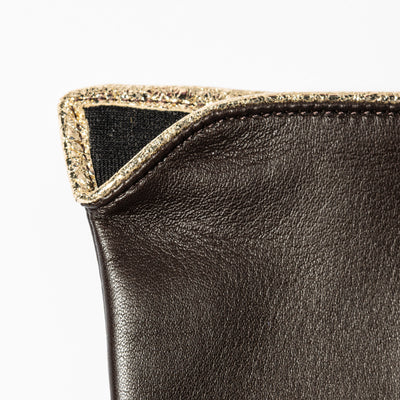 Manicotti medi neri piping dorato